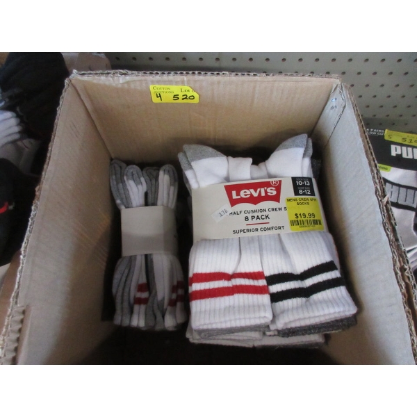 4 New 8 Packs of Levi's Men's Crew Socks 
