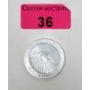 Image 1 : 1 Oz .9999 Silver 2016 Australian Kangaroo Coin 