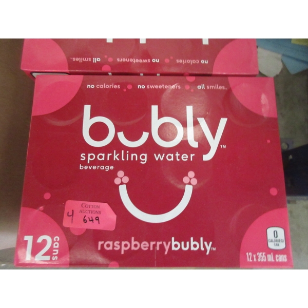 4 Cases of "Raspberry" Bubly Sparkling Water