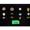 Image 1 : 12 New Electroplated Gold Rings - Gold Plated