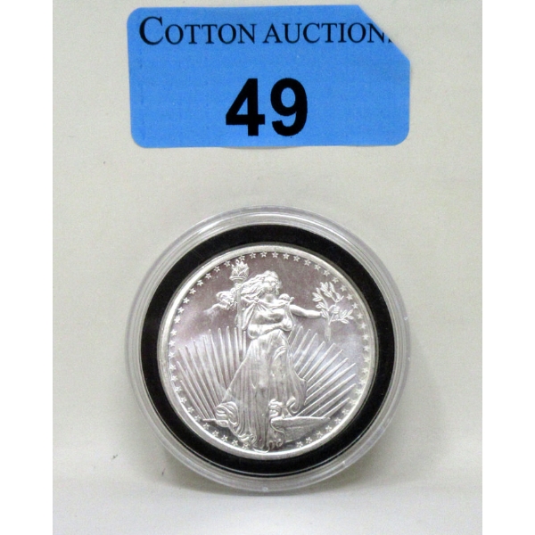 1 Oz .999 Silver St. Gaudens SilverTowne Mint Round 