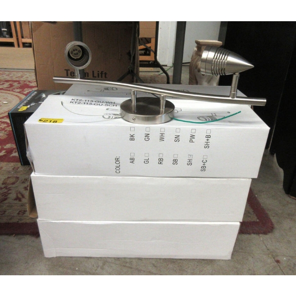 6 New 21" Swivel Head Wall Lights - Satin Nickel