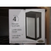 Image 1 : Pack of 4 Solar Post Accent Lights - Black Finish