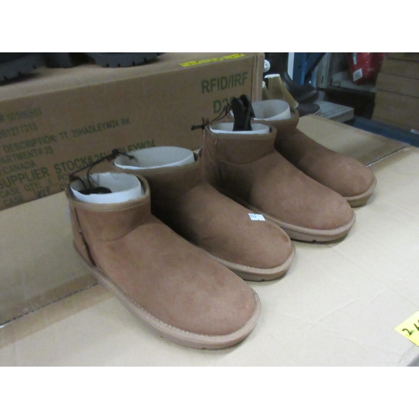 2 New Pairs of Men's Brown Time & Tru Ankle Boots
