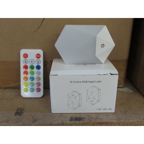 10 New 16 Colour RGB Night Lights with Remotes