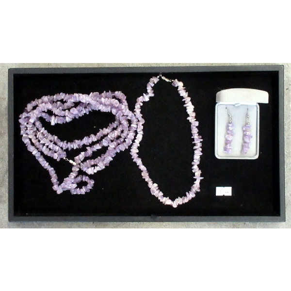 4 Piece Lot of Lavender Amethyst Chip Jewelry