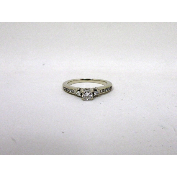 14 KT White Gold .36 CTW Diamond Ring