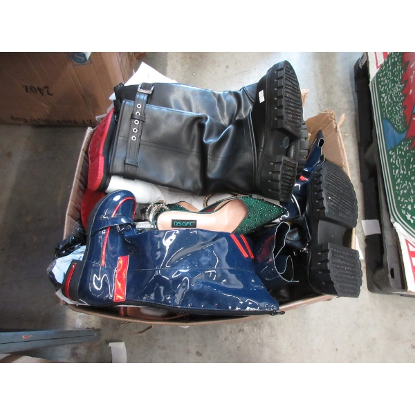 Large Box of Assorted Stylish Footwear