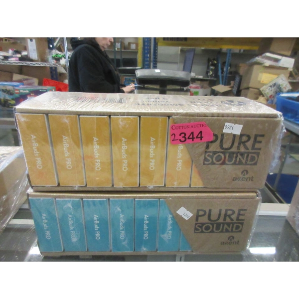 2 Boxes of 9 New Pure Sound AirBuds PRO 