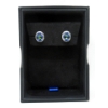 Image 2 : New .925 Silver Rainbow Topaz & Diamond Earrings
