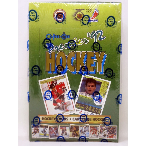 Box of O-Pee-Chee Premium 1992 Hockey Cards