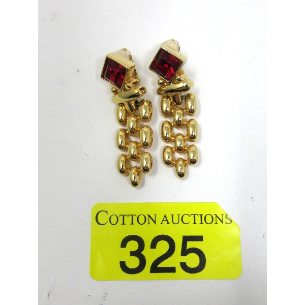 Vintage Swarovski Crystal Clip-On Earrings