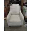 Image 1 : Oat Coloured Fabric Upholstered Arm Chair