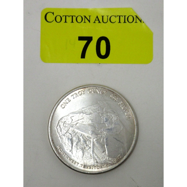 1 Oz .999 Silver Pan American Miner Round 