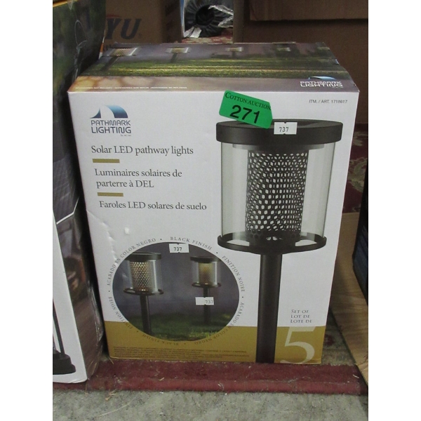 Pack of 5 Pathmark Solar LED Pathway Lights
