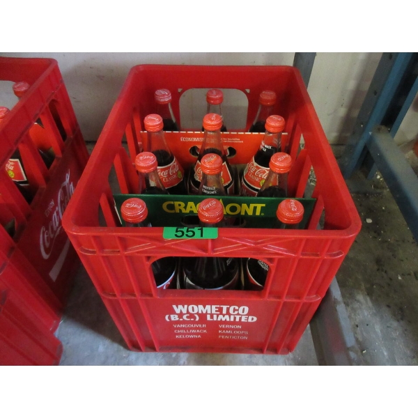 Vintage Wometco Crate with 12 Unopened Pop Bottles