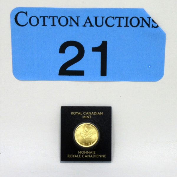 1 Gram .9999 Fine Gold 2023 Maple Leaf Coin 