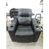 Image 1 : Black Vegan Leather Power Recliner