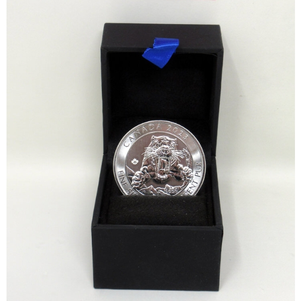 2 Oz .9999 Silver 2023 Sabretooth Tiger Coin 