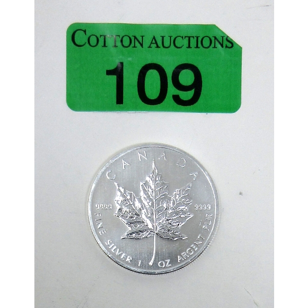 1 Oz .9999 Silver 2013 Maple Leaf Coin