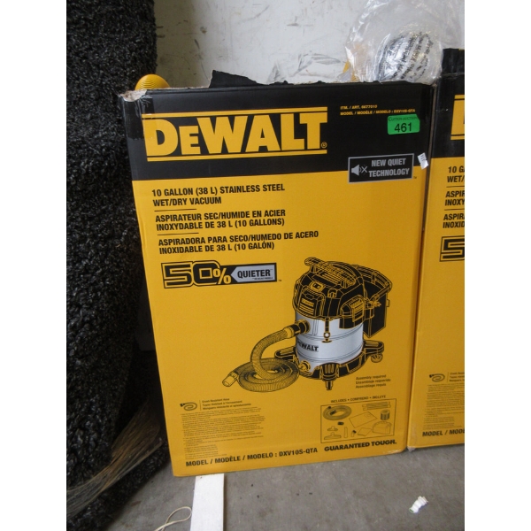 DeWalt 10 Gal Stainless Steel Wet/Dry Vac