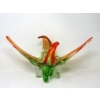 Image 1 : MCM Orange/Green Canadian Art Glass Centerpiece Bowl