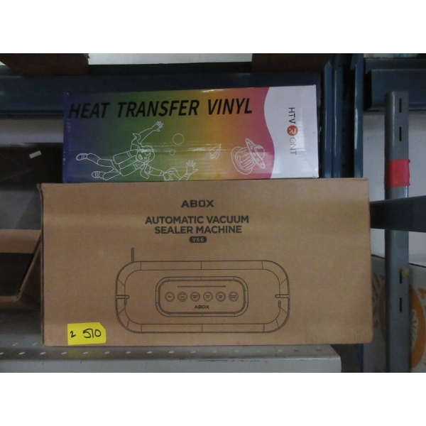Abox Vacuum Sealer & Box of Heat Transfer Vinyl