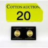 Image 1 : 2 x 1 Gram .9999 Fine Gold 2023 Maple Leaf Coins 