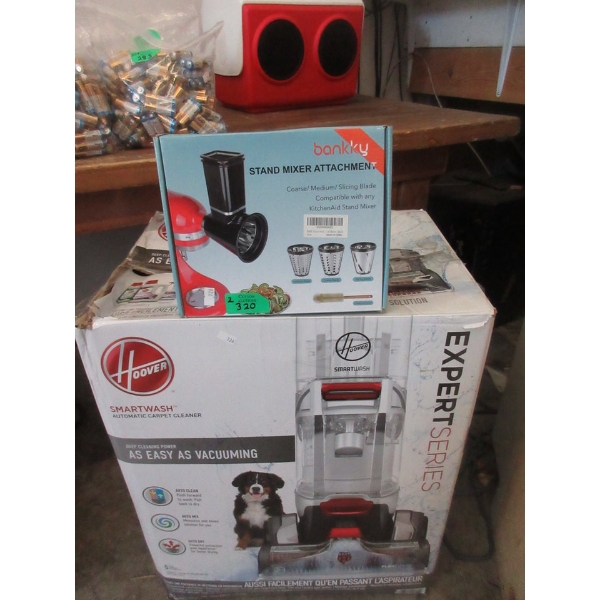 Stand Mixer Attachments &Hoover Smartwash Carpet Cleaner 