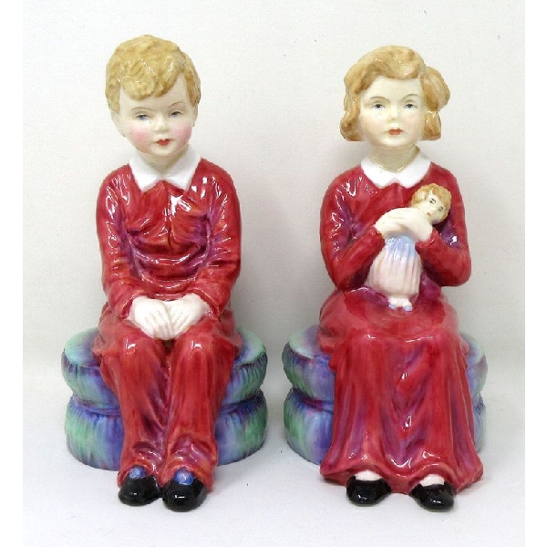 Vintage 5" Paragon "Carole" & "David" Figurines