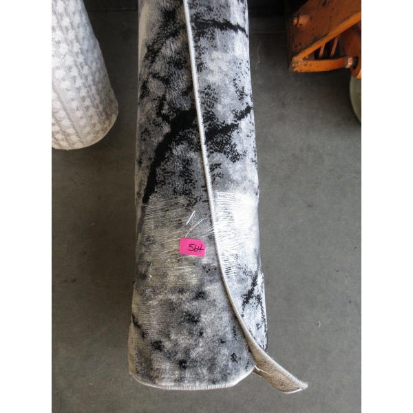 8' x 10' Grey/Black Patterned Low Pile Area Carpet