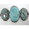 Image 2 : Sajen .925 Silver Carved Gemstone Bracelet