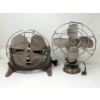 Image 1 : 2 Vintage 10" Electric Metal  Desk Fans