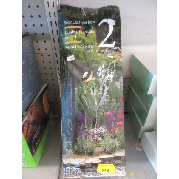 Pathmark Solar LED Garden Spot Light - 2 In Pack