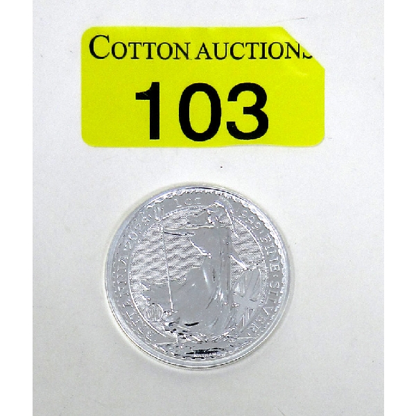 1 Oz .999 Silver 2023 Britannia Coin 
