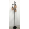 Image 1 : Black LED Floor Lamp with 3 Rope Shades