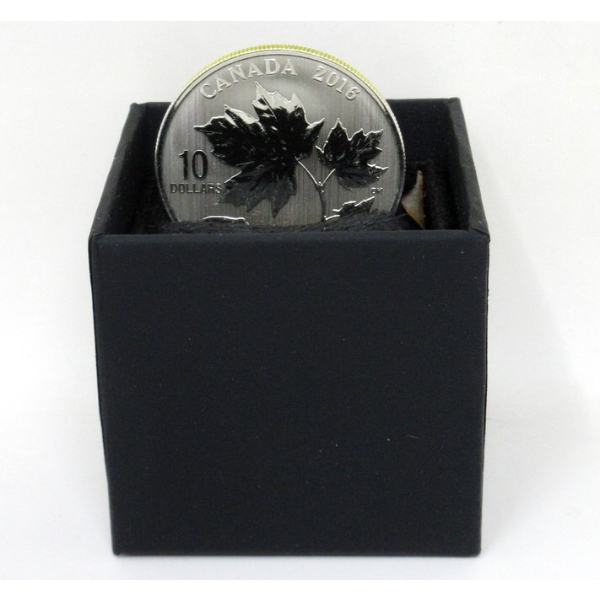 1/2 Oz .9999 Silver 2016 Canada Maple Leaves Coin 
