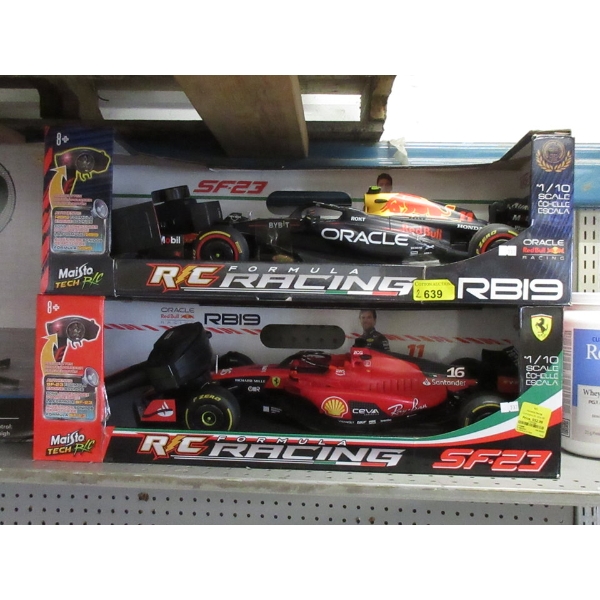 2 R/C Formula Racing Vehicles - SF-23 & RB19