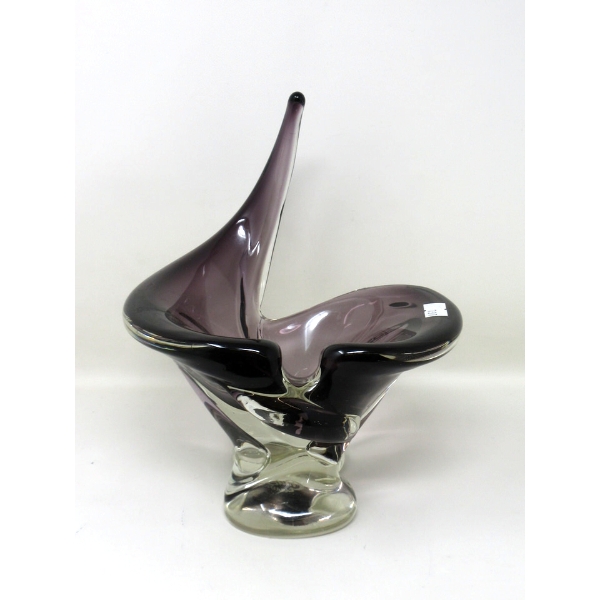 Mid Century Chalet Art Glass Ashtray/ Centerpiece
