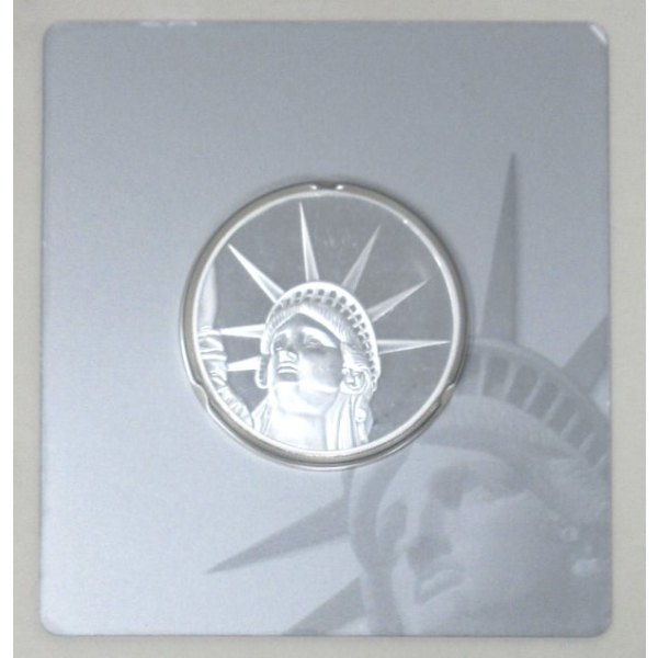 1.5 Oz .999 Silver Certified PAMP Suisse 2017 Liberty Coin 