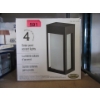 Image 1 : Pack of 4 Solar Post Accent Lights - Black Finish
