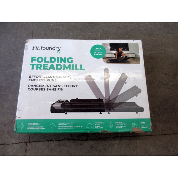 Fit.Foundry Folding Treadmill in Box