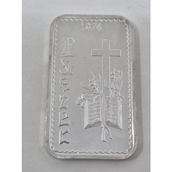 Vintage 1 Oz .999 Silver 1974 Easter Bar 