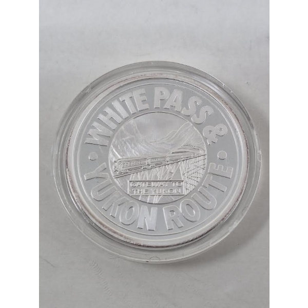 1 Oz .999 Silver 1992 White Pass & Yukon Route Round 