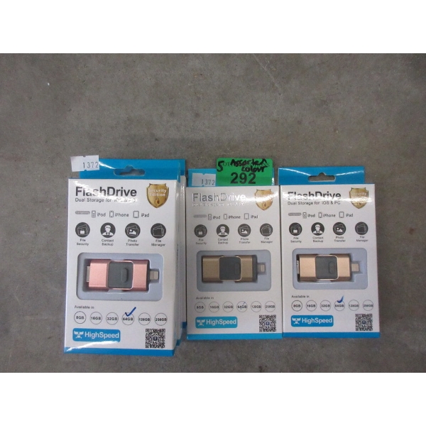 5 New 64GB & Flash Drives for Apple Products 