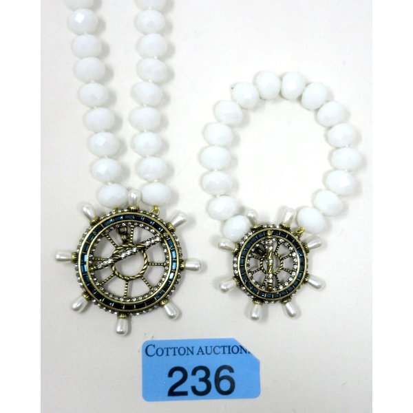 Heidi Daus "Full Speed Ahead" Nautical Toggle Jewelry