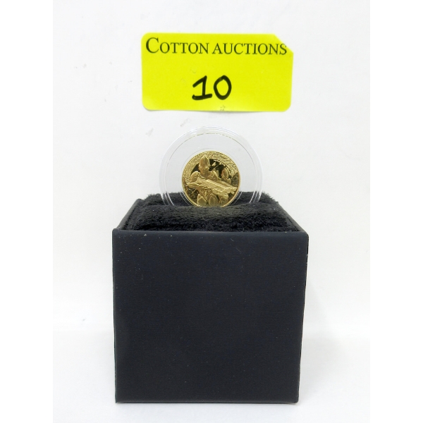 1/10 Oz .9999 Fine Gold Alien War is Here Coin 