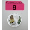 Image 1 : 1 Oz .9999 Silver 2015 Burrowing Owl Colorized Coin 