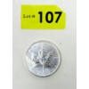 Image 1 : 1 Oz .9999 Silver 2011 Maple Leaf Coin 