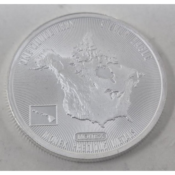 1 Oz .999 Silver Monex Metals/Eagle Round 